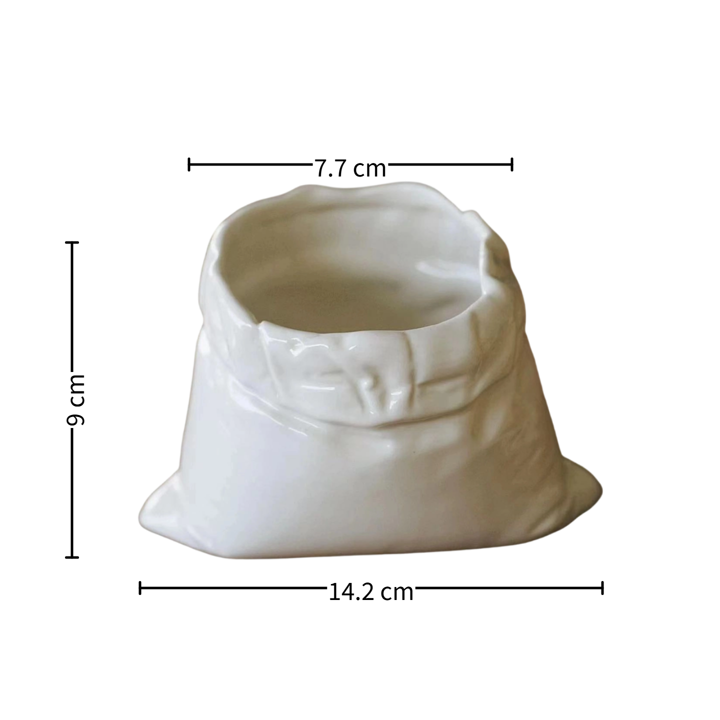 Cloth Bag Shape Ceramic Coffee Mug
