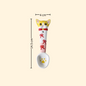 Yellow Devon Rex handmade ceramic spoon — underglaze painted, food-safe, MeowCeramics