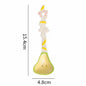 Pear ceramic spoon — hand-painted fruit candy design, underglaze painted, food-safe, MeowCeramics