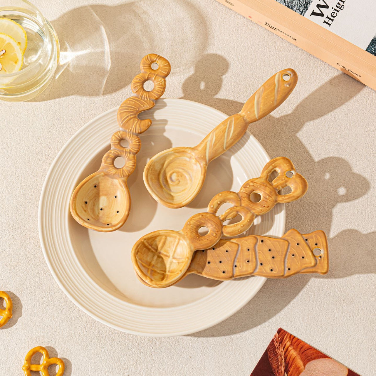 Bakery ceramic spoon gift idea — unique handcrafted tableware for bakers and foodies, MeowCeramics