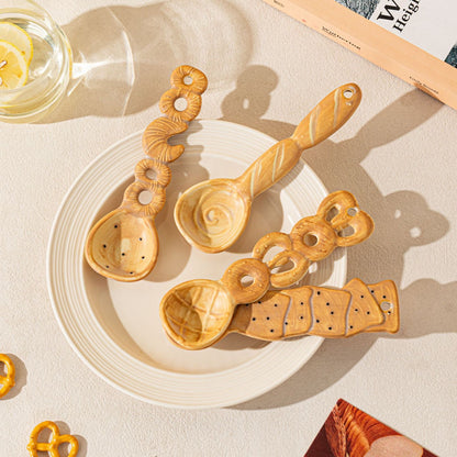 Bakery ceramic spoon gift idea — unique handcrafted tableware for bakers and foodies, MeowCeramics