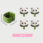 Panda-Shaped Ceramic Dipping Dish Set