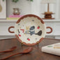 【Handmade to Order】Cute Round Double-Handle Deep Plate