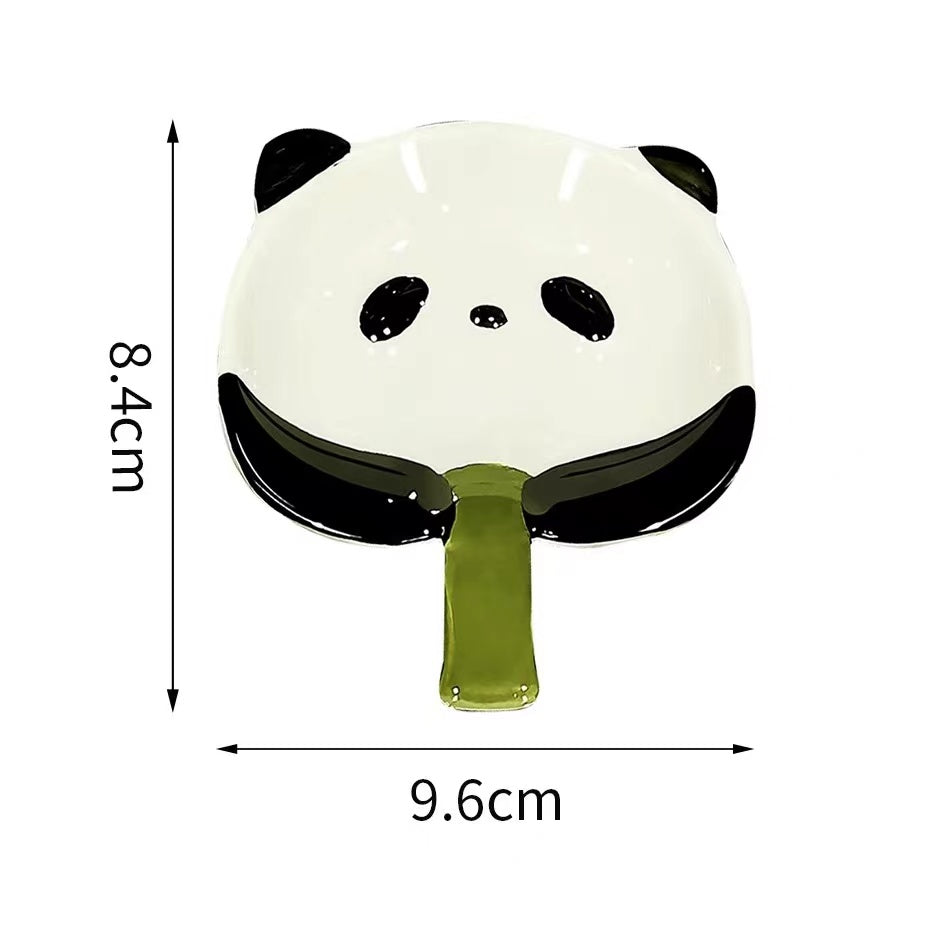 Panda-Shaped Ceramic Dipping Dish Set