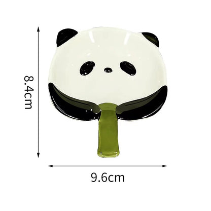 Panda-Shaped Ceramic Dipping Dish Set