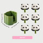 Panda-Shaped Ceramic Dipping Dish Set