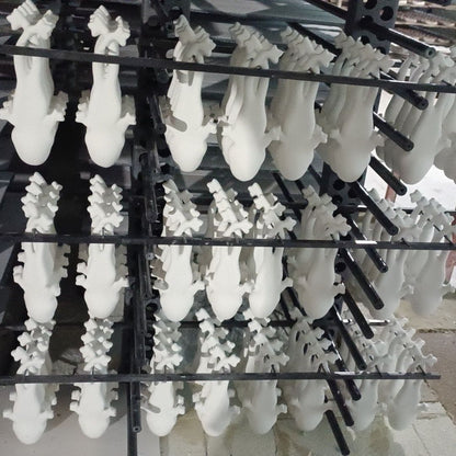 Frog ceramic spoon kiln-hanging firing process — traditional handmade ceramic craft, MeowCeramics