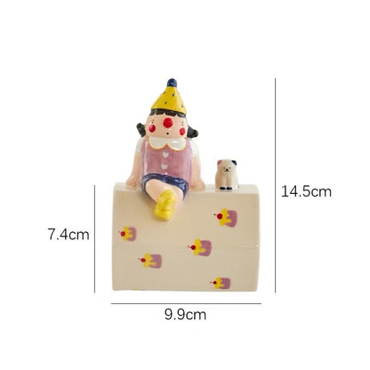 Happy Circus Clown Ceramic Mug