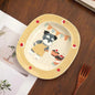 【Handmade to Order】Cute Hand-Painted Puppy Ceramic Plate
