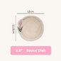 Handmade Retro Floral Ceramic Tableware Set - Set of 5