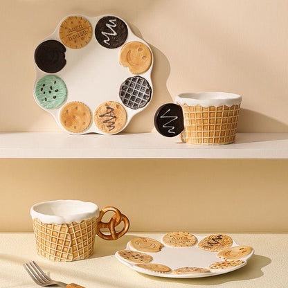 Baking Theme Ceramic Cup & Saucer Set