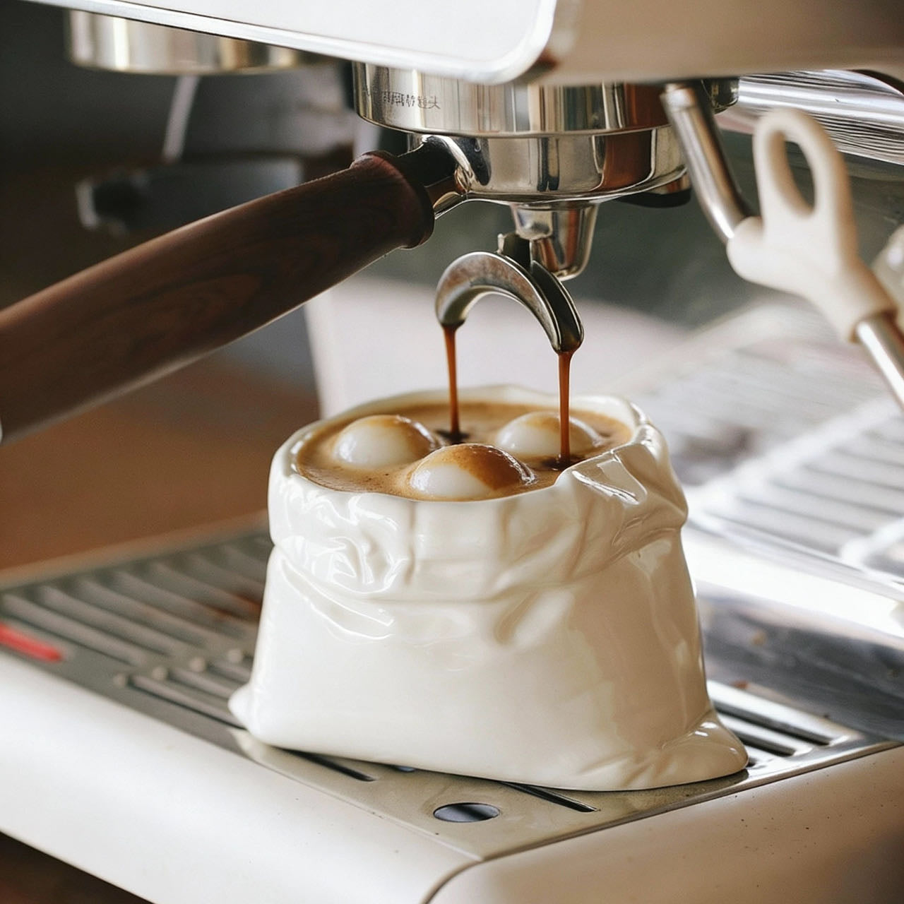Cloth Bag Shape Ceramic Coffee Mug