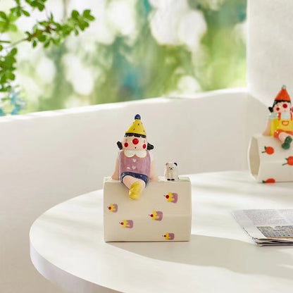 Happy Circus Clown Ceramic Mug