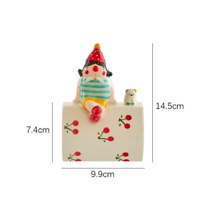 Happy Circus Clown Ceramic Mug
