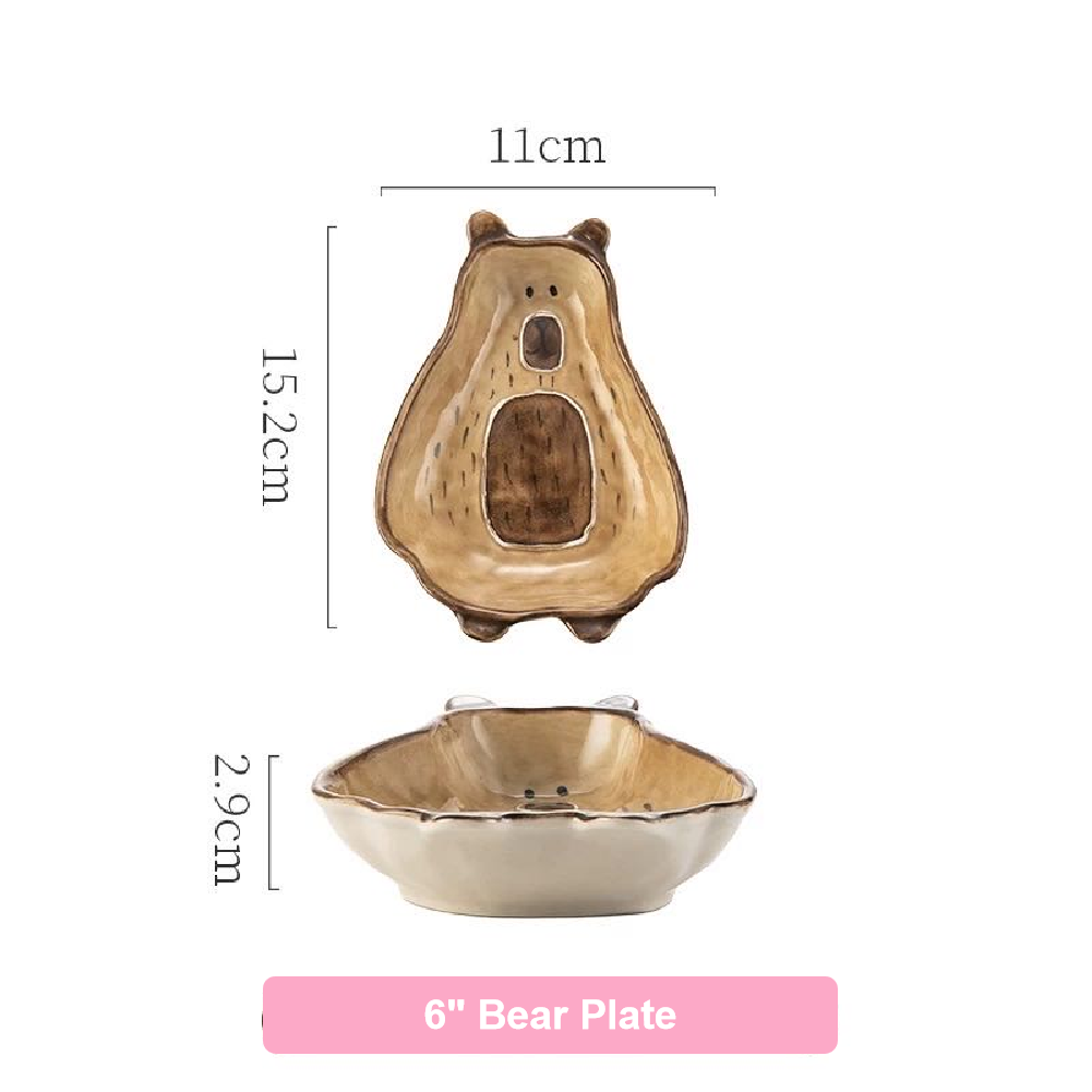 Adorable Forest Bear Family Tableware Set - Set of 14