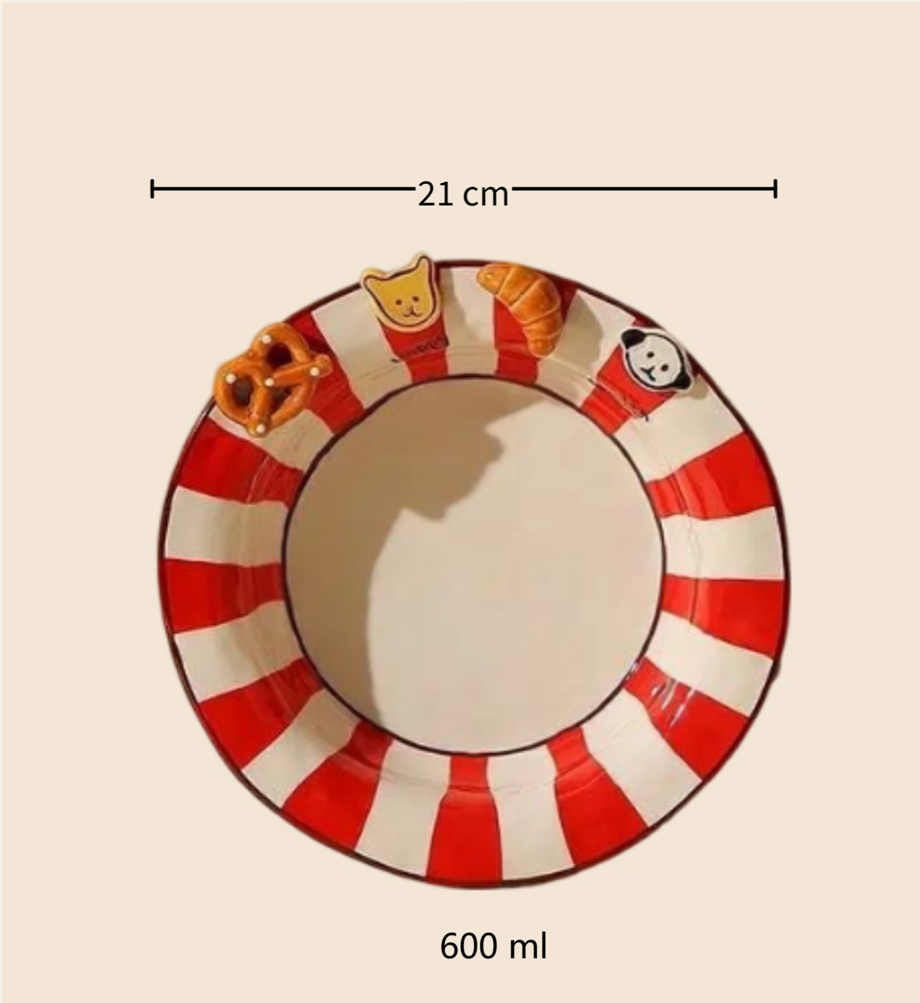 Cute Button Dog Embroidery Straw Hat Plate