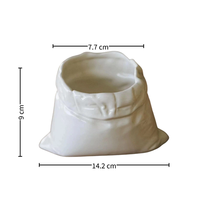 Cloth Bag Shape Ceramic Coffee Mug