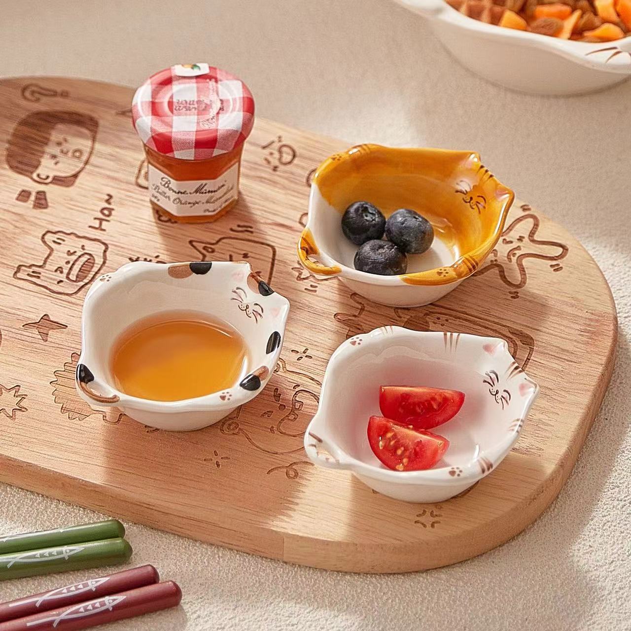 Cat-Shaped Dipping Dish - 45ml