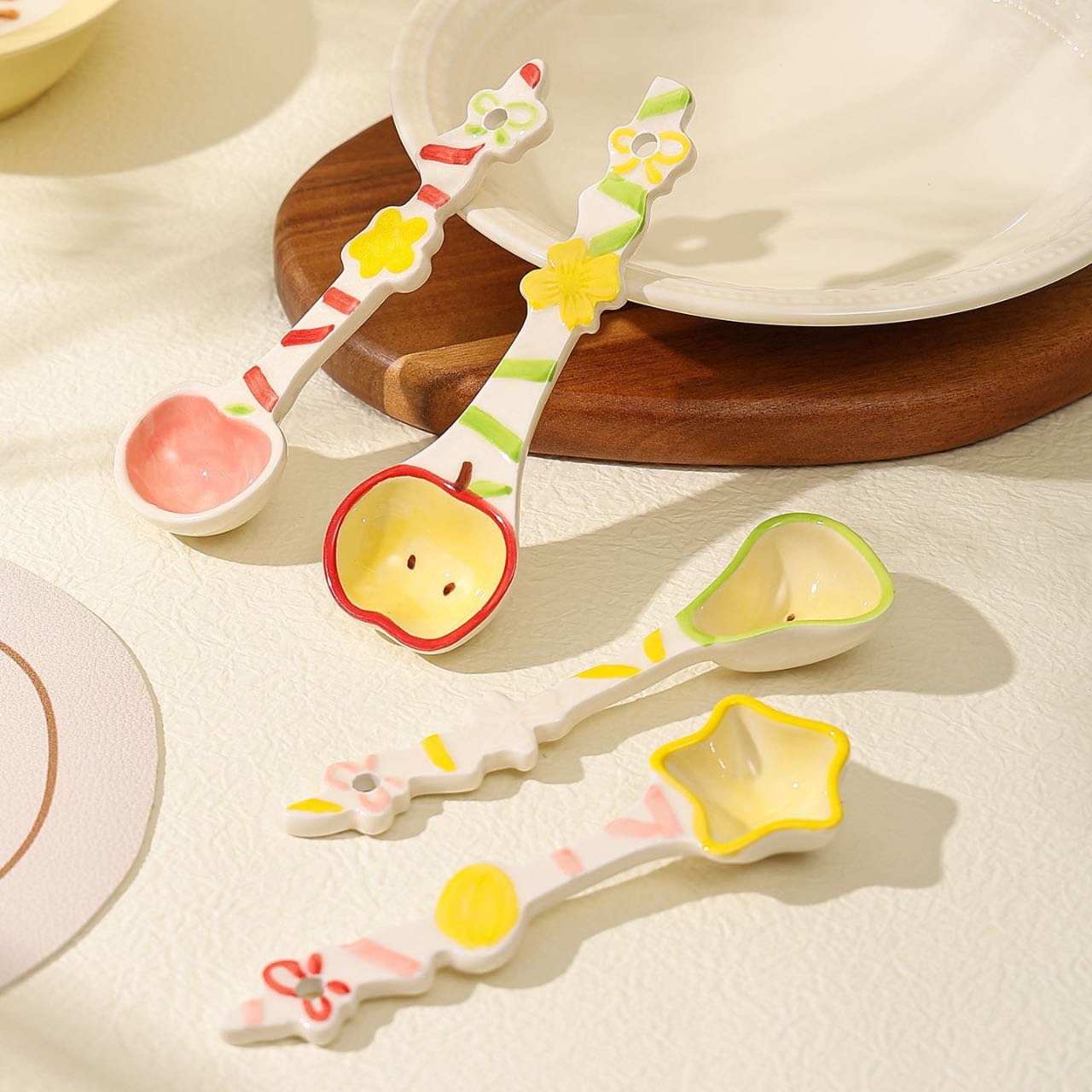 Fruit candy spoon gift idea — cute handcrafted ceramic tableware, MeowCeramics