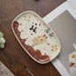 【Handmade to Order】Cute Cat Rabbit Bear Square Dessert Plate