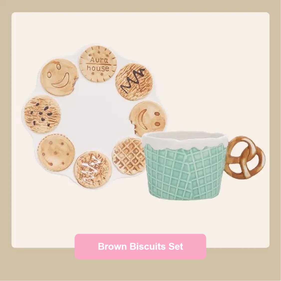 Baking Theme Ceramic Cup & Saucer Set