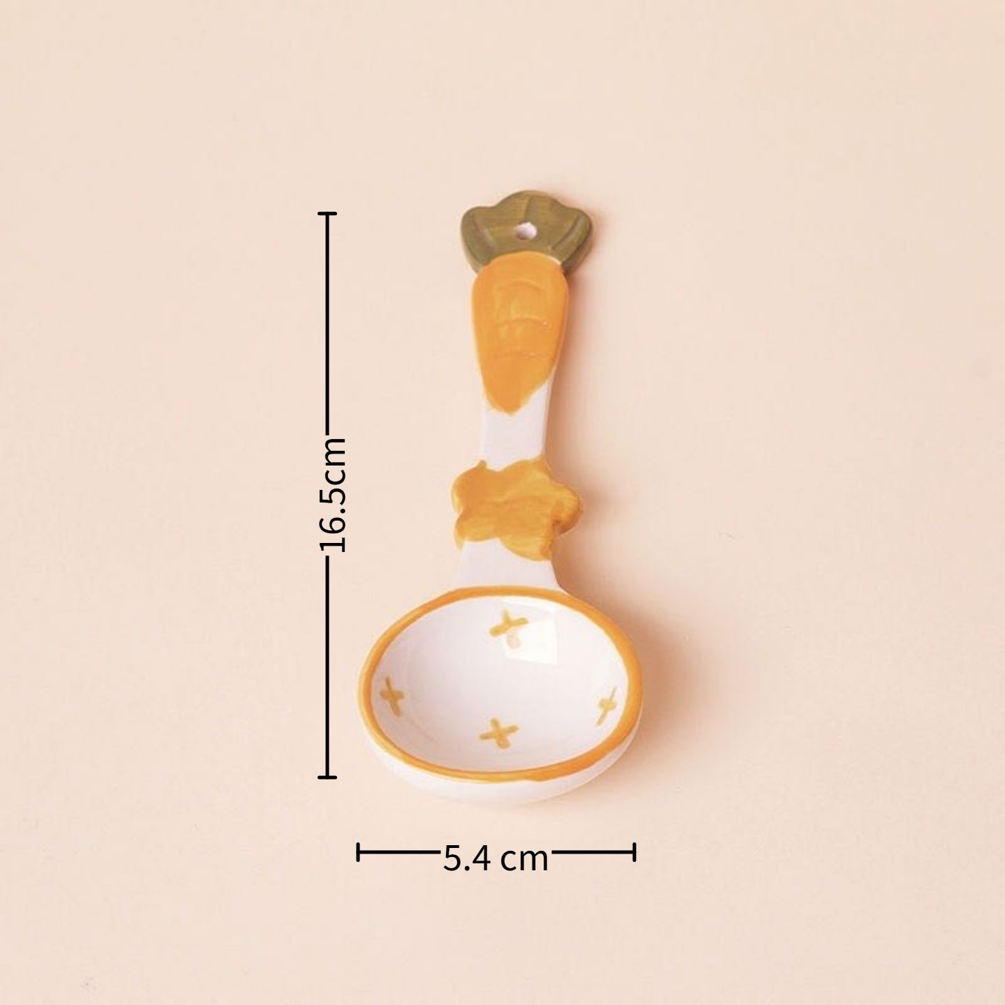 Cute 3D Underglaze Ceramic Long-Handle Spoon — Dopamine Colors | Food-Safe | 6 Styles