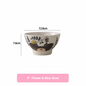 Hand-painted Cute Bear Underglaze Ceramic Tableware Set - Set of 10