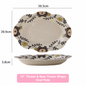 Hand-painted Cute Bear Underglaze Ceramic Tableware Set - Set of 10