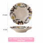 Hand-painted Cute Bear Underglaze Ceramic Tableware Set - Set of 10