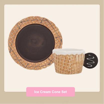 Baking Theme Ceramic Cup & Saucer Set