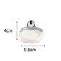 Small penguin figurine with dimensions labeled on a white background