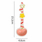 Peach ceramic spoon — hand-painted fruit candy design, underglaze painted, food-safe, MeowCeramics