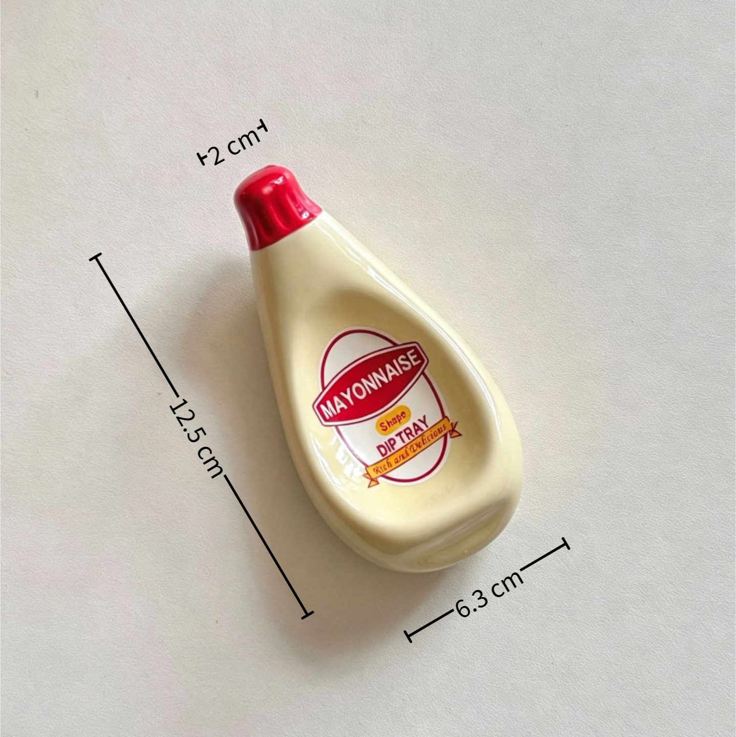 Squashed Sauce Bottle Shape Sauce Dish