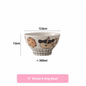 Hand-painted Cute Bear Underglaze Ceramic Tableware Set - Set of 10