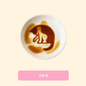 3D cat relief ceramic sauce dish — Cat A design, magic sauce reveal effect, MeowCeramics