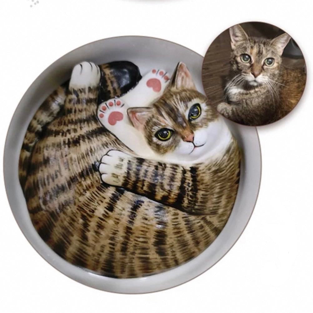 Custom pet portrait cup gift packaging — meaningful gift for cat lovers, MeowCeramics