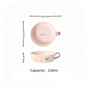 Sweet Heart Bear handled salad bowl — underglaze ceramic, size reference, MeowCeramics